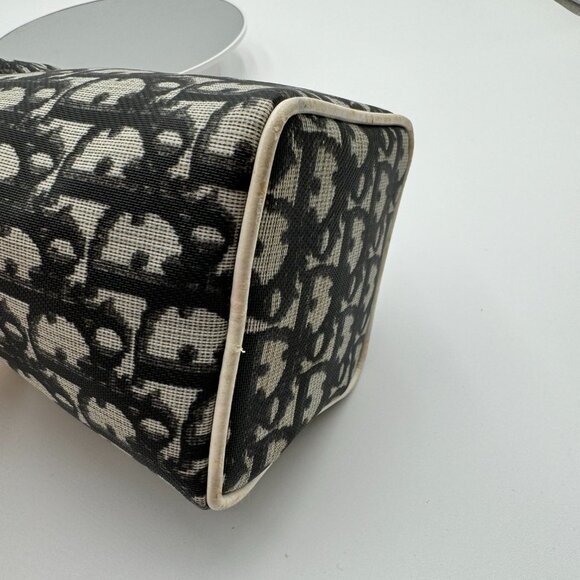 Christian Dior-Authentic- Vanity Trotter Canvas Cosmetic Pouch Black - Picture 5 of 13